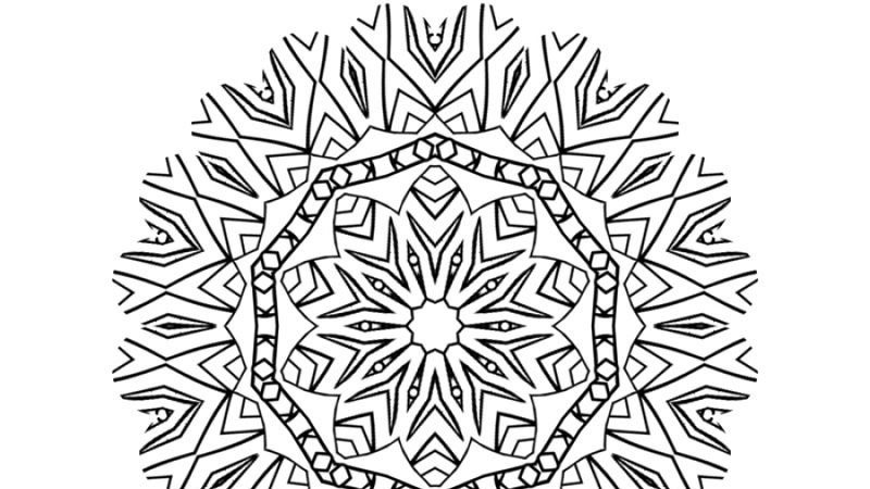 coloriage mandala rosace