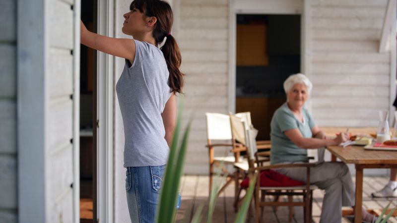Illustration d'une aidante