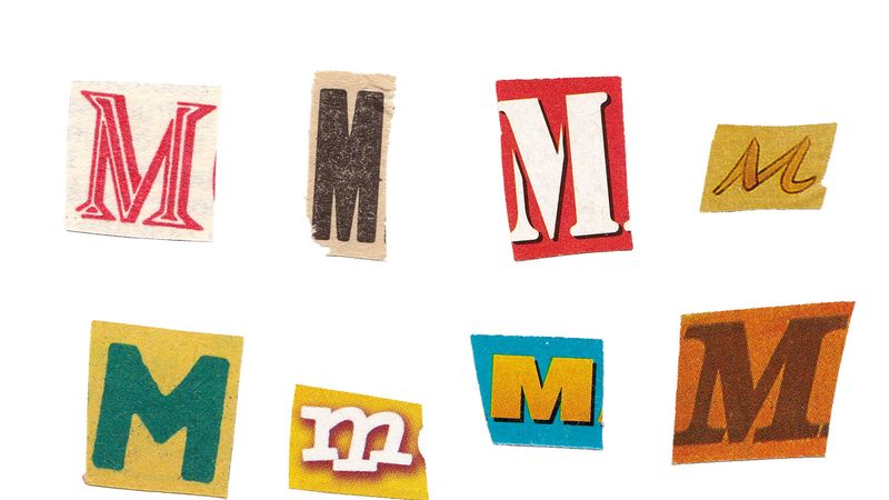 lettre alphabet m