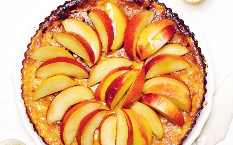 Tarte aux pêches
